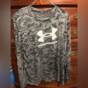 Long Sleeve Camo Under Armour shirt.  Size XL